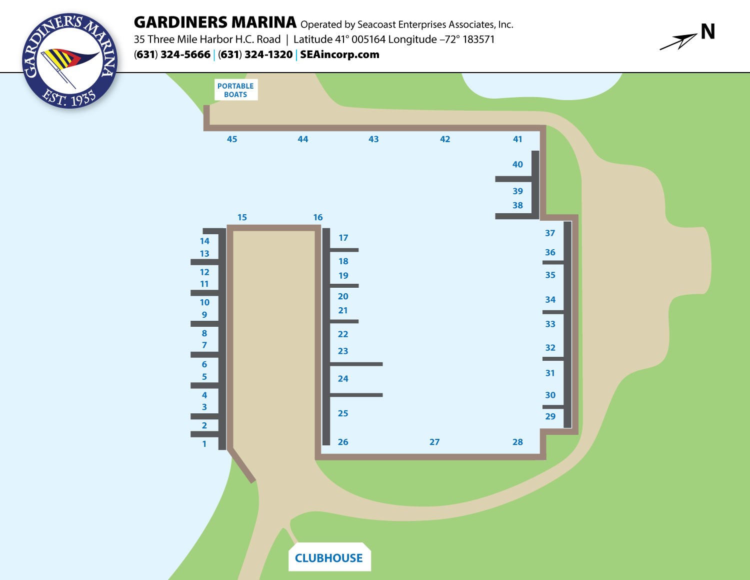 Gardiner's Marina slips